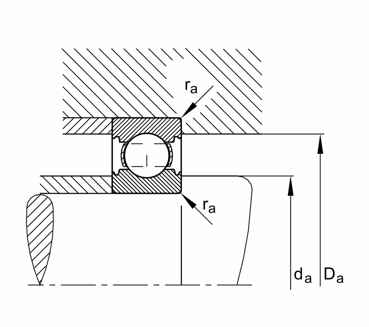Радиальный шарикоподшипник FAG 6411-C-C3