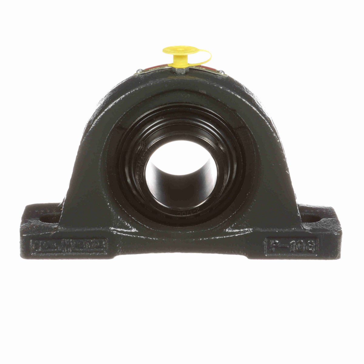 Sealmaster Mounted Cast Iron Two Bolt Pillow Block Ball Bearing - 52100 Bearing Steel, Black Oxided - Double Setscrew Lock - NPD-23C