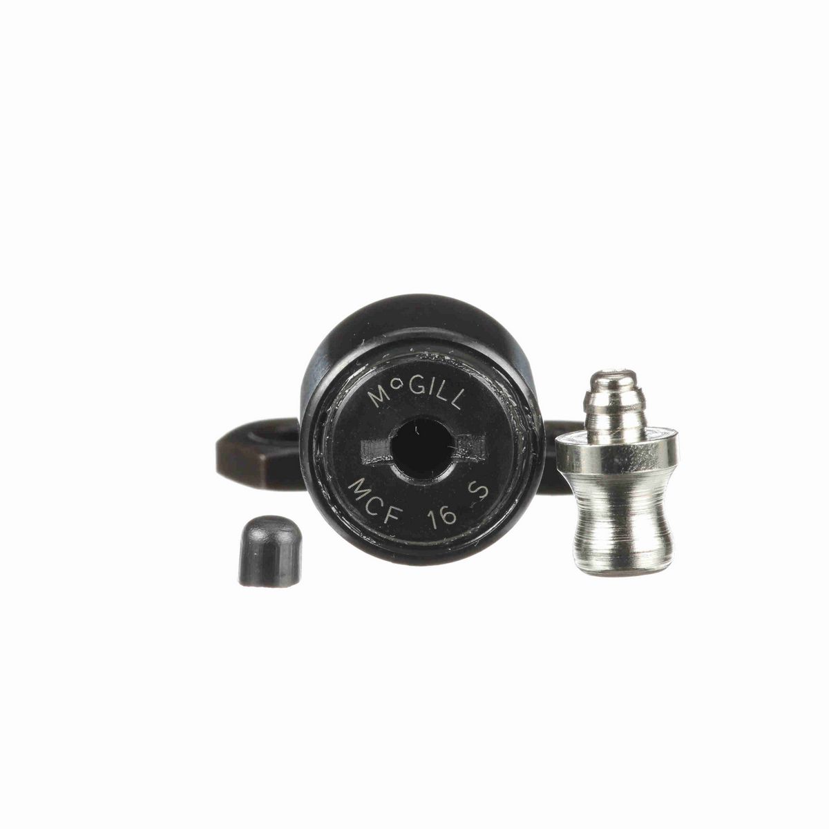 Опорный ролик с цапфой McGill CAMROL MCF 16 S, бочкообразный, с уплотнением, со шлицем под отвёртку, метрический