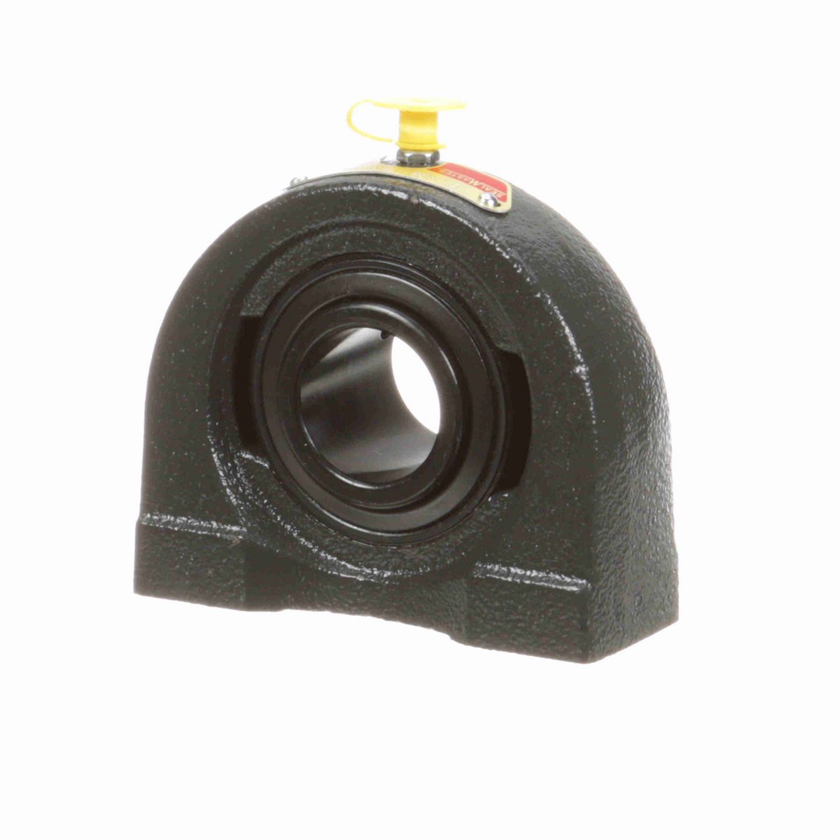 Sealmaster Mounted Cast Iron Tapped Base Pillow Block Ball Bearing - 52100 Bearing Steel, Black Oxided - Setscrew Lock - TB-206