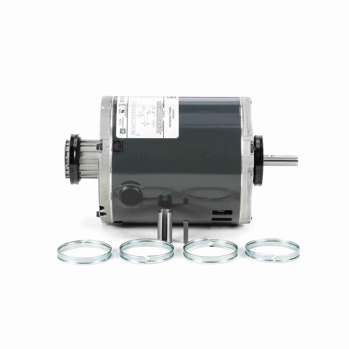 LEESON Fan and Blower Motor, 0.33 HP, 1 Ph, 60 Hz, 115 V, 1800 RPM, 48Y Frame, DP - 4731