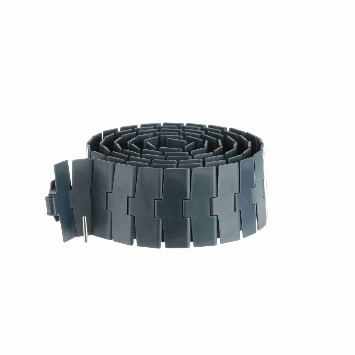 System Plast 880TAB Side-flexing Solid Top, Material: NG evo (Gray Blue), Width: 4.5in, Pitch: 1.5in - NGE880TAB-K450