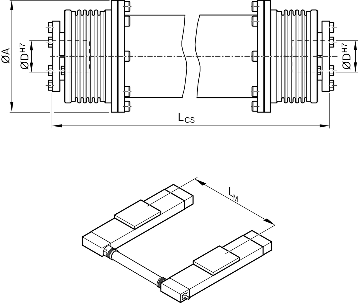 Соединительный вал Bosch Rexroth MKR-140 / -165 [R039151011]
