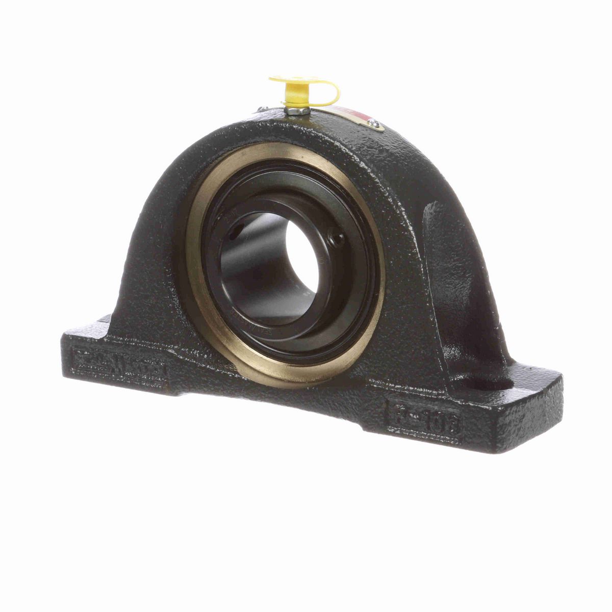Sealmaster Mounted Cast Iron Two Bolt Pillow Block Ball Bearing - 52100 Bearing Steel, Black Oxided - Setscrew Lock - High Temperature & Air Handling Housing Fit, Noise Tested - ENP-16 HTA