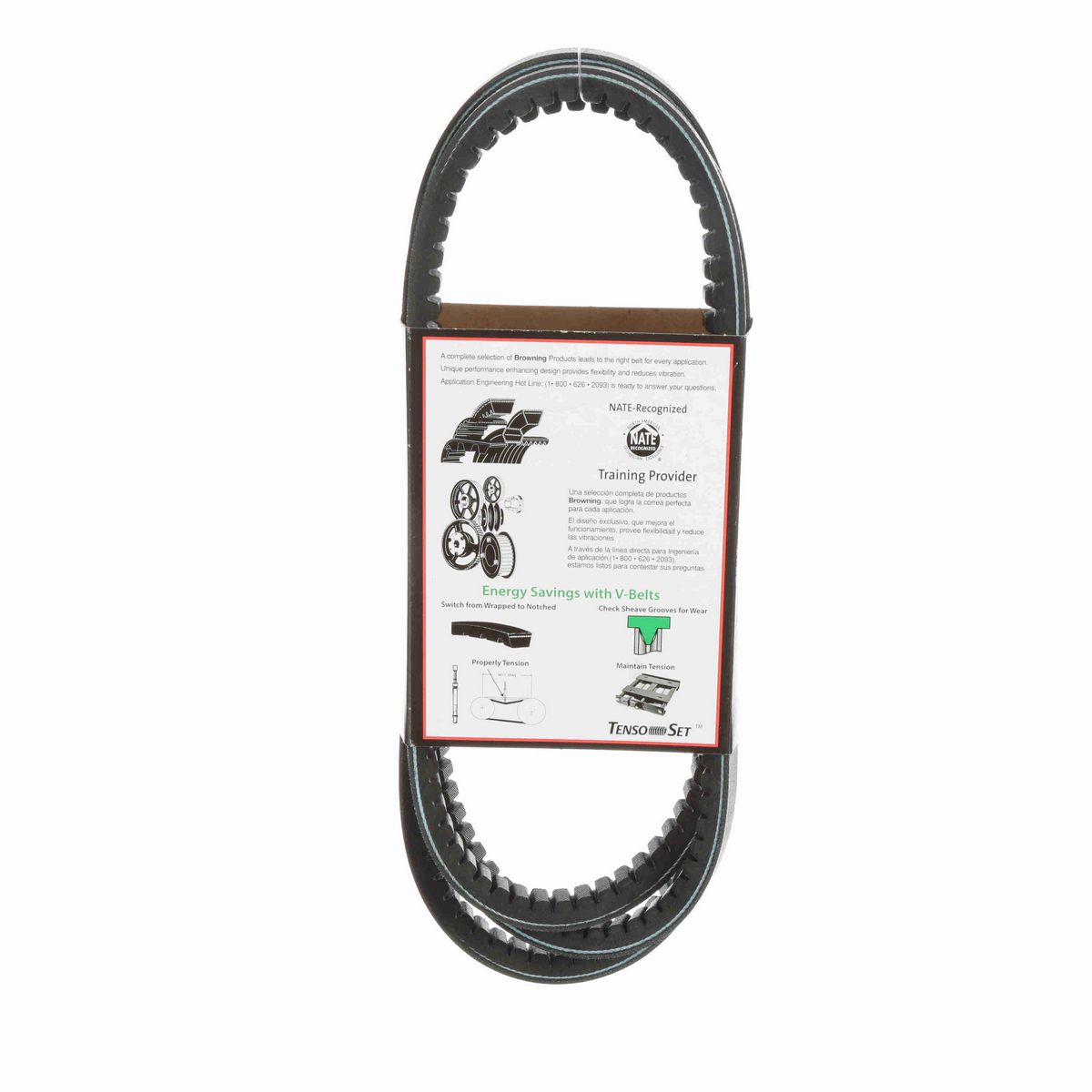 Browning EPDM Notched Belt 98% Efficient - BX88