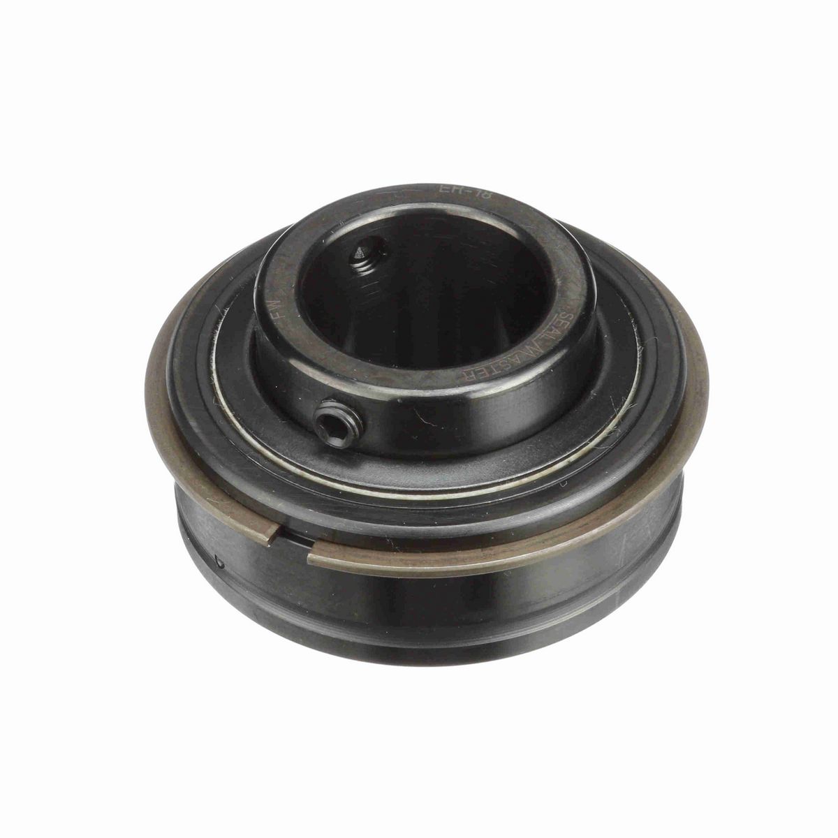 Sealmaster Mounted Insert Only Ball Bearing - 52100 Bearing Steel, Black Oxided - Setscrew Lock - ER-18