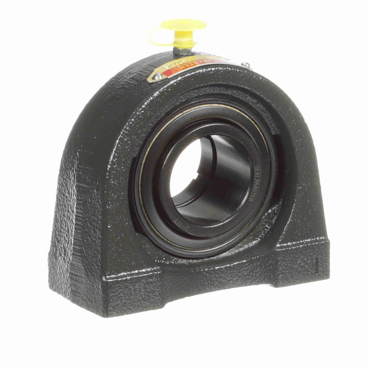 Sealmaster Mounted Cast Iron Tapped Base Pillow Block Ball Bearing - 52100 Bearing Steel, Black Oxided - Concentric Lock - TB-23T