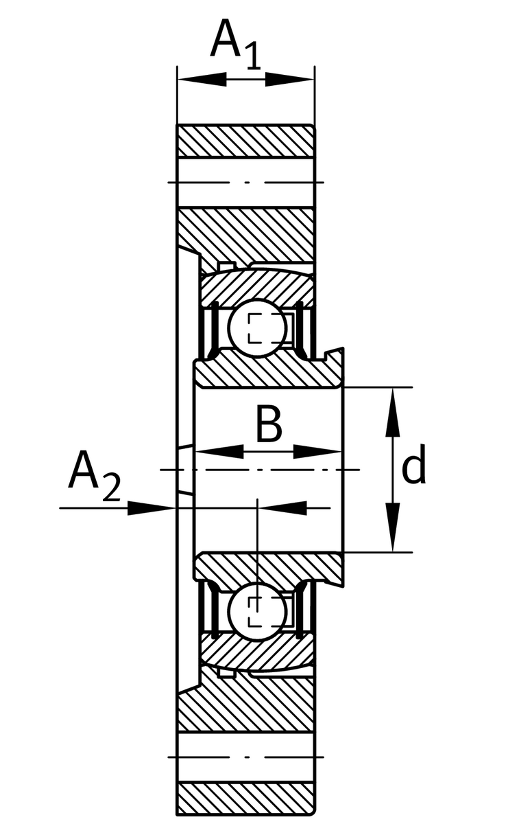Фланцевый корпус INA FLCTE40-XL-FA107-OSE (FLCTE40-FA107-OSE)