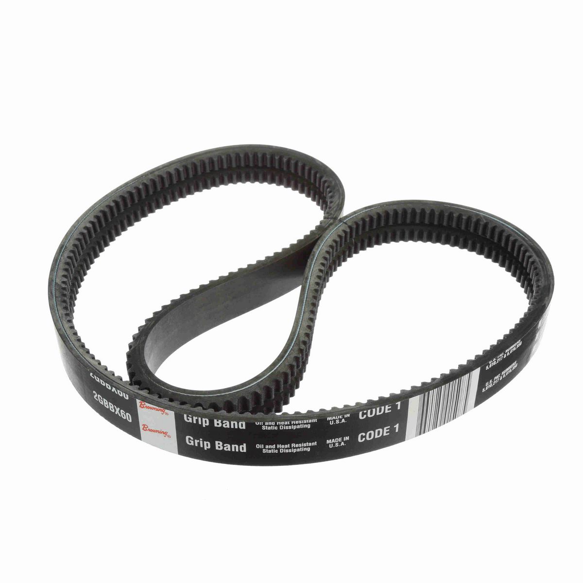 Browning 2 Ribbed BX Section Neoprene Banded Belt - 2GBBX60