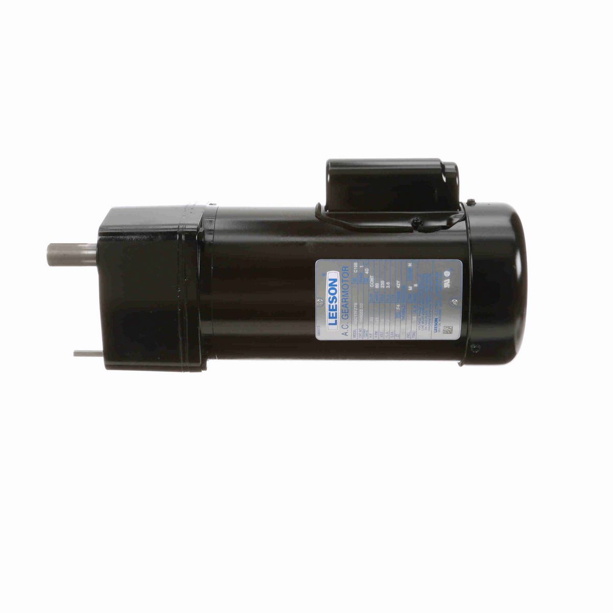 LEESON Parallel Shaft Gearmotor, 0.33 HP, 1 Ph, 60 Hz, 115/230 V, 345 RPM, 42Y Frame, TEFC - 096052.00