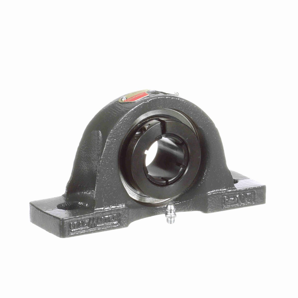 Sealmaster Mounted Cast Iron Two Bolt Pillow Block Ball Bearing - 52100 Bearing Steel, Black Oxided - Concentric Lock - NPMH-19T