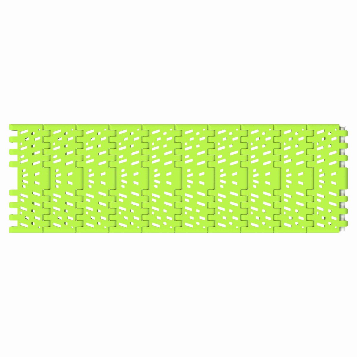 Rexnord 1001FG Straight Running Flush Grid, Material: Bright Lime-Green Dry PET Low Friction, Width: 84mm, Pitch: 1in - 876.38.64