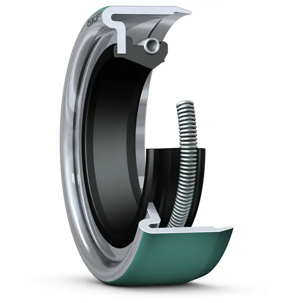 Манжетное уплотнение с металлическим корпусом и кромкой SKF Wave, для жидкой или пластичной смазки, метрические и дюймовые размеры SKF 3689