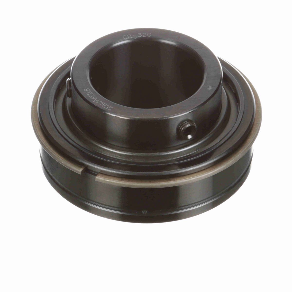 Sealmaster Mounted Insert Only Ball Bearing - 52100 Bearing Steel, Black Oxided - Setscrew Lock - ER-32C