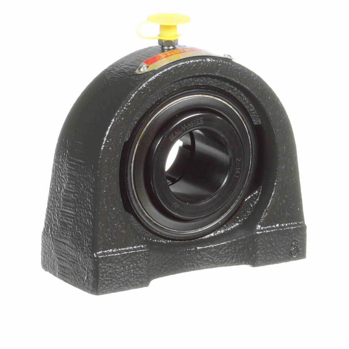 Sealmaster Mounted Cast Iron Tapped Base Pillow Block Ball Bearing - 52100 Bearing Steel, Black Oxided - Concentric Lock - TB-20T