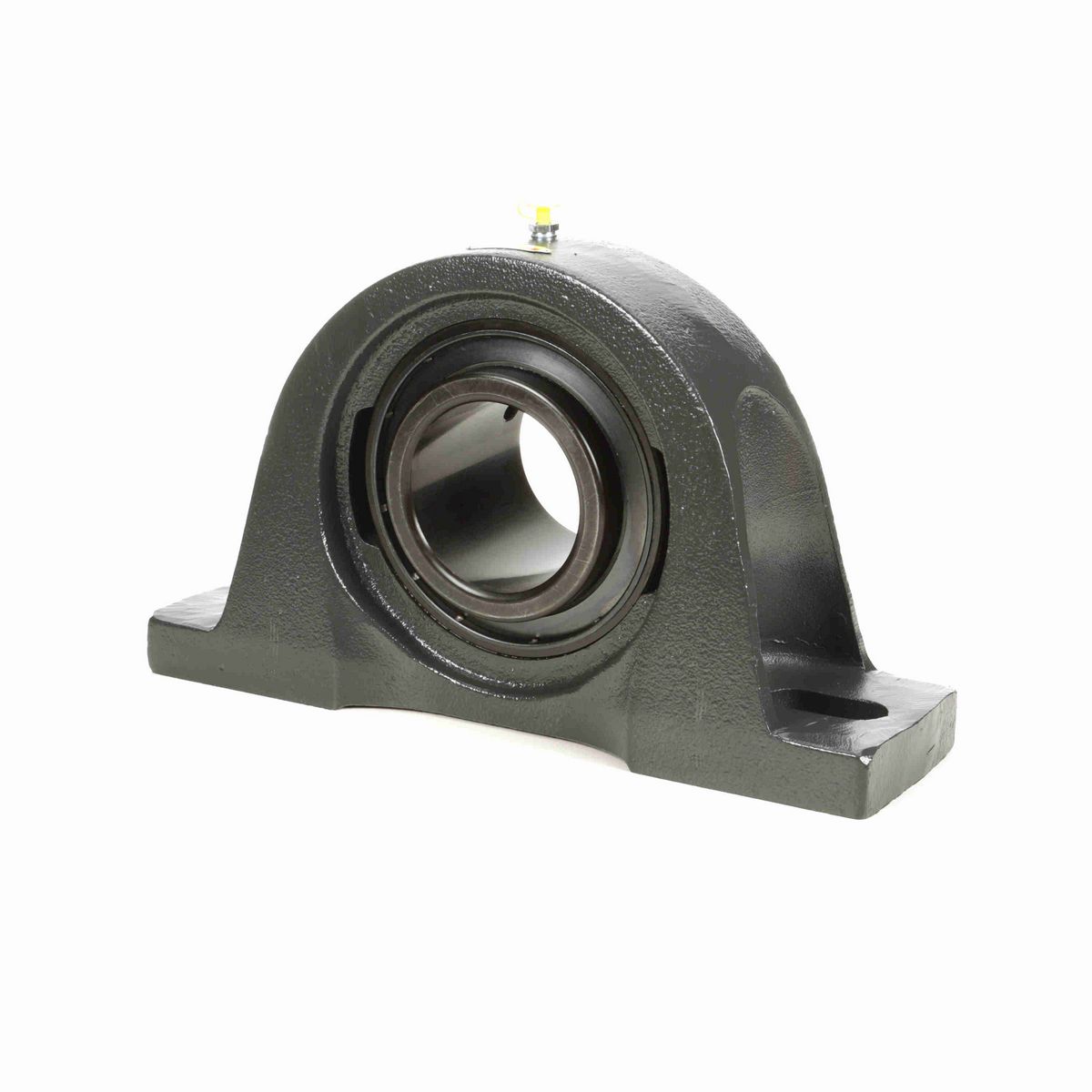 Sealmaster Mounted Cast Iron Two Bolt Pillow Block Ball Bearing - 52100 Bearing Steel, Black Oxided - Setscrew Lock - MP-63C