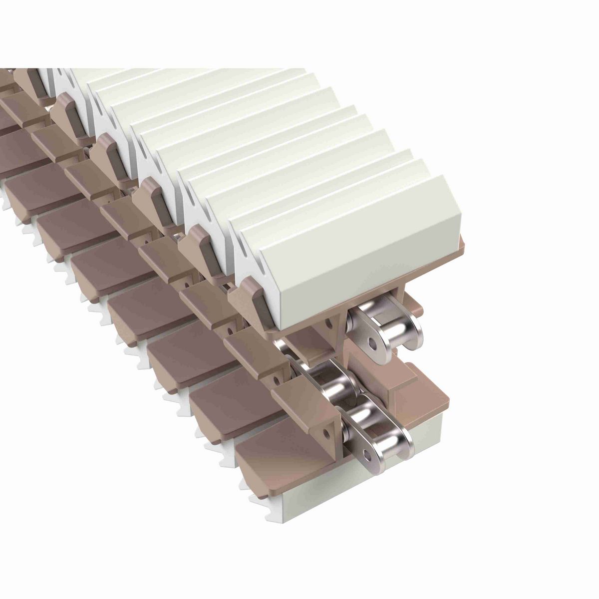 Rexnord 1873TAB SideGrip™ Side-flexing, Material: Tan Low Friction, Width: 3.75in, Pitch: 1.5in - 81447354