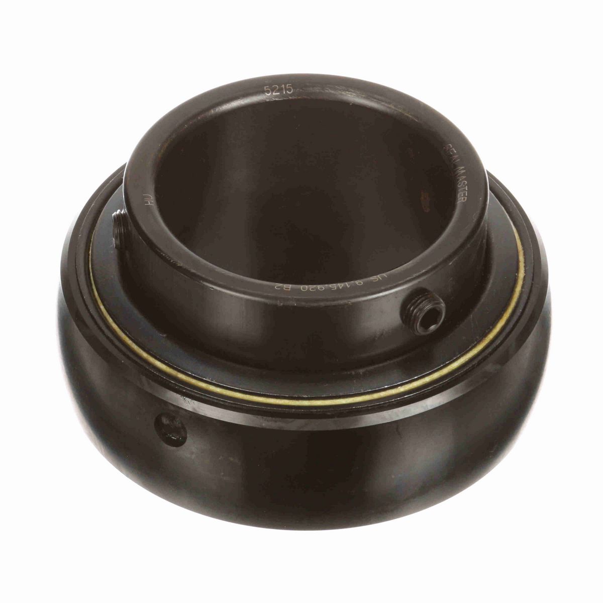 Sealmaster Mounted Insert Only Ball Bearing - 52100 Bearing Steel, Black Oxided - Setscrew Lock - 5215