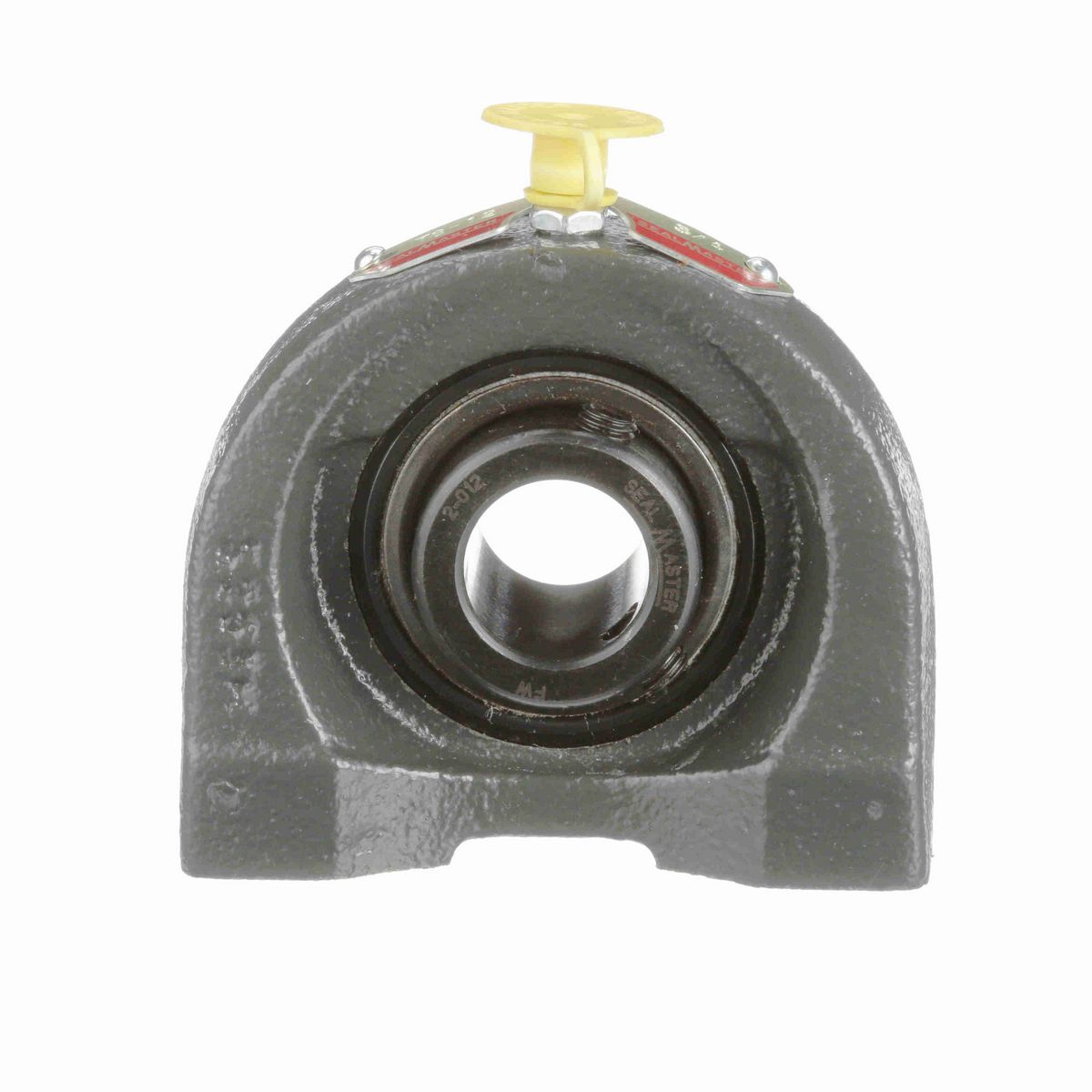 Sealmaster Mounted Cast Iron Tapped Base Pillow Block Ball Bearing - 52100 Bearing Steel, Black Oxided - Setscrew Lock - TB-12