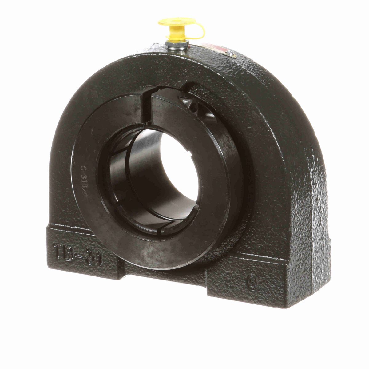 Sealmaster Mounted Cast Iron Tapped Base Pillow Block Ball Bearing - 52100 Bearing Steel, Black Oxided - Concentric Lock - TB-31TC