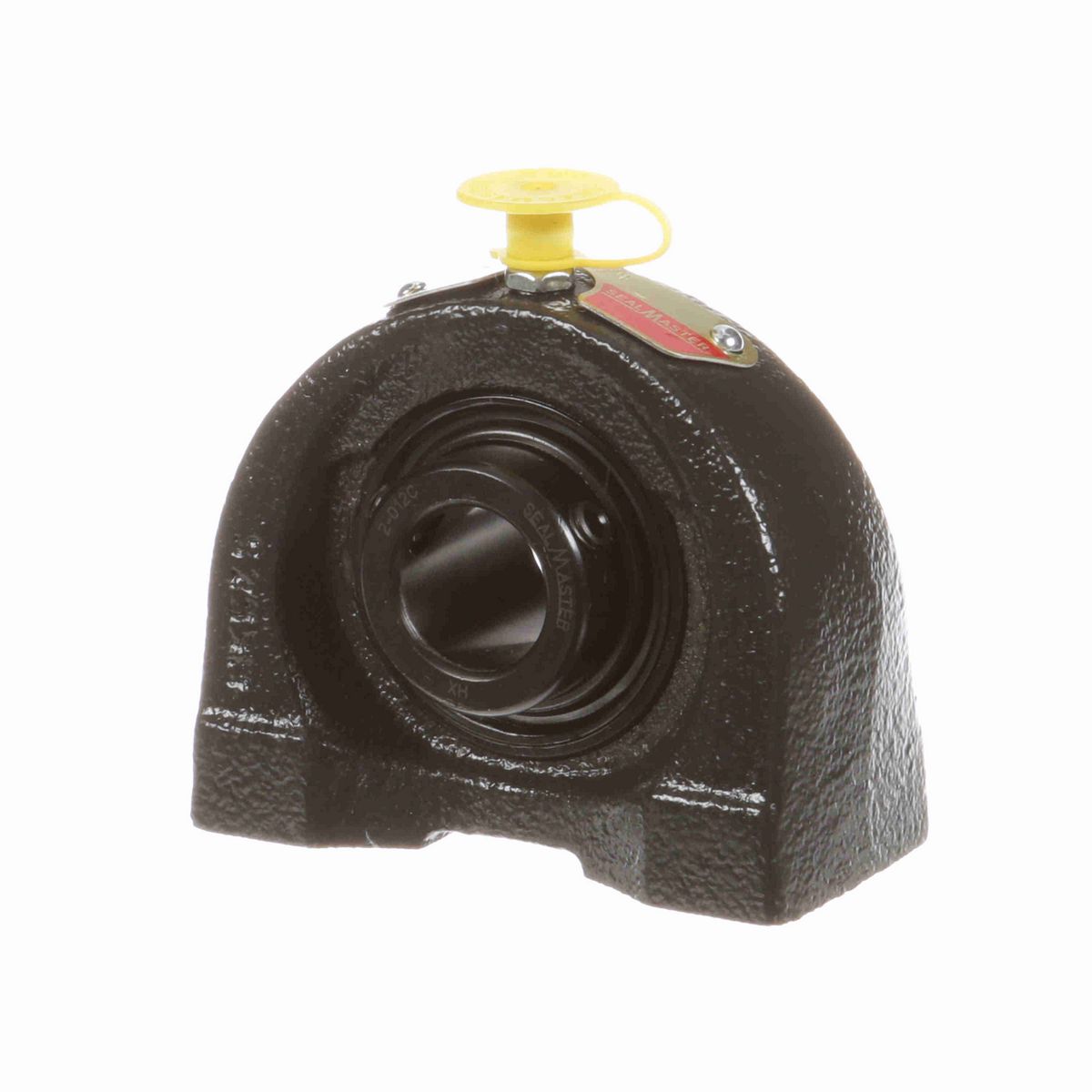 Sealmaster Mounted Cast Iron Tapped Base Pillow Block Ball Bearing - 52100 Bearing Steel, Black Oxided - Setscrew Lock - TB-12C
