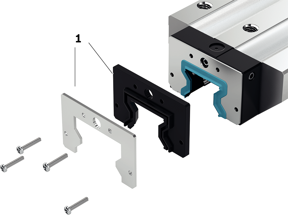 Уплотнение FKM для роликовых рельсовых систем Bosch Rexroth WIPER 65 (FKM) BG [R181062030]