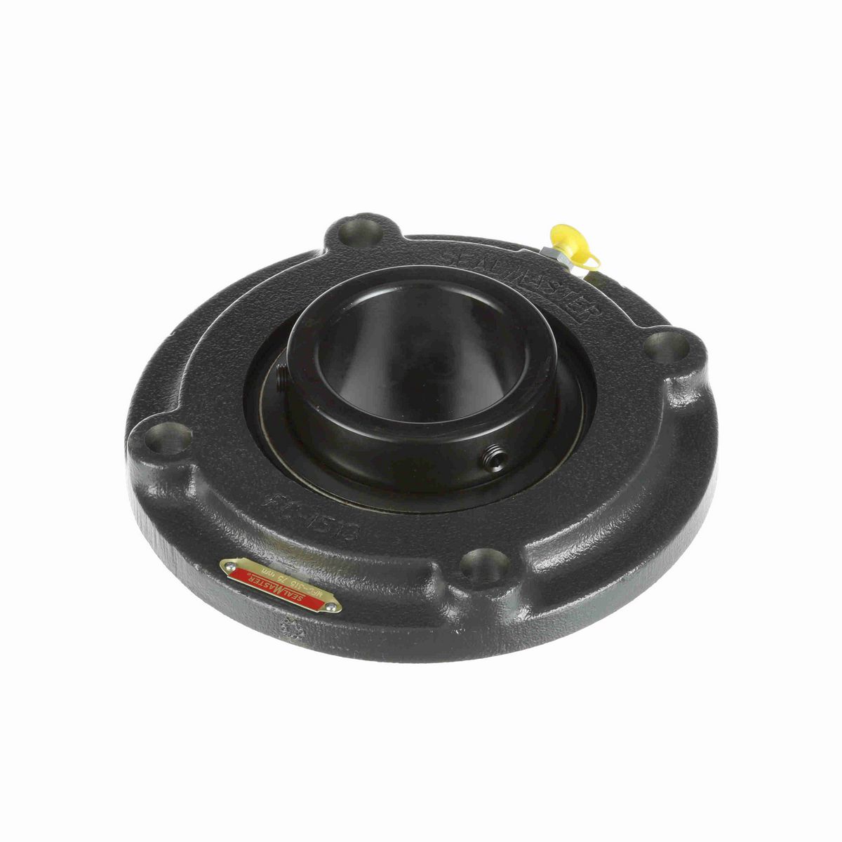 Sealmaster Mounted Cast Iron Flange Cartridge Ball Bearing - 52100 Bearing Steel, Black Oxided - Setscrew Lock - MFC-315