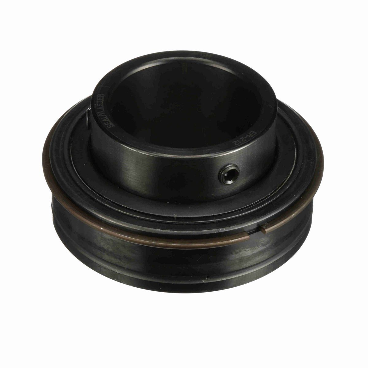 Sealmaster Mounted Insert Only Ball Bearing - 52100 Bearing Steel, Black Oxided - Setscrew Lock - ER-212