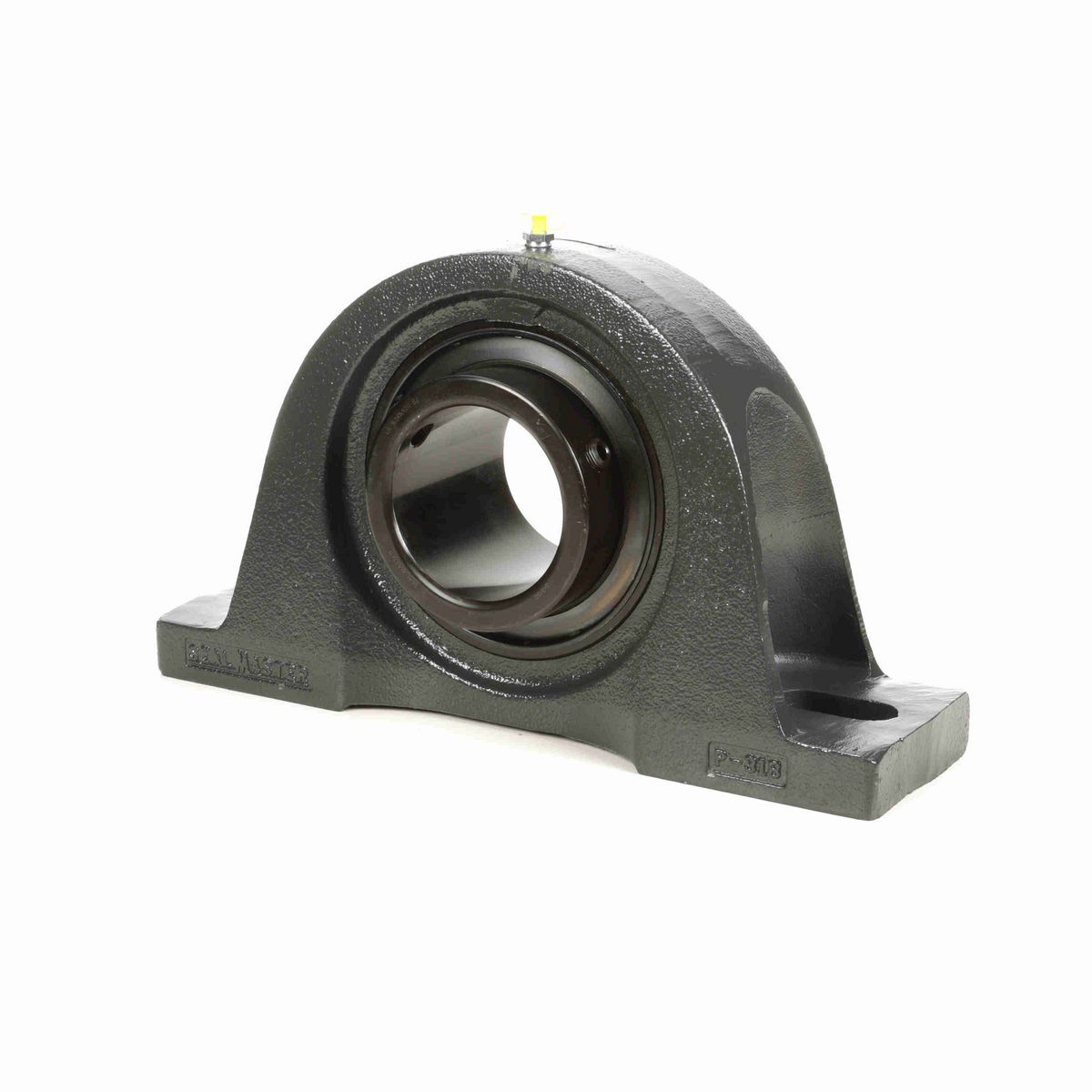 Sealmaster Mounted Cast Iron Two Bolt Pillow Block Ball Bearing - 52100 Bearing Steel, Black Oxided - Setscrew Lock - MP-63C