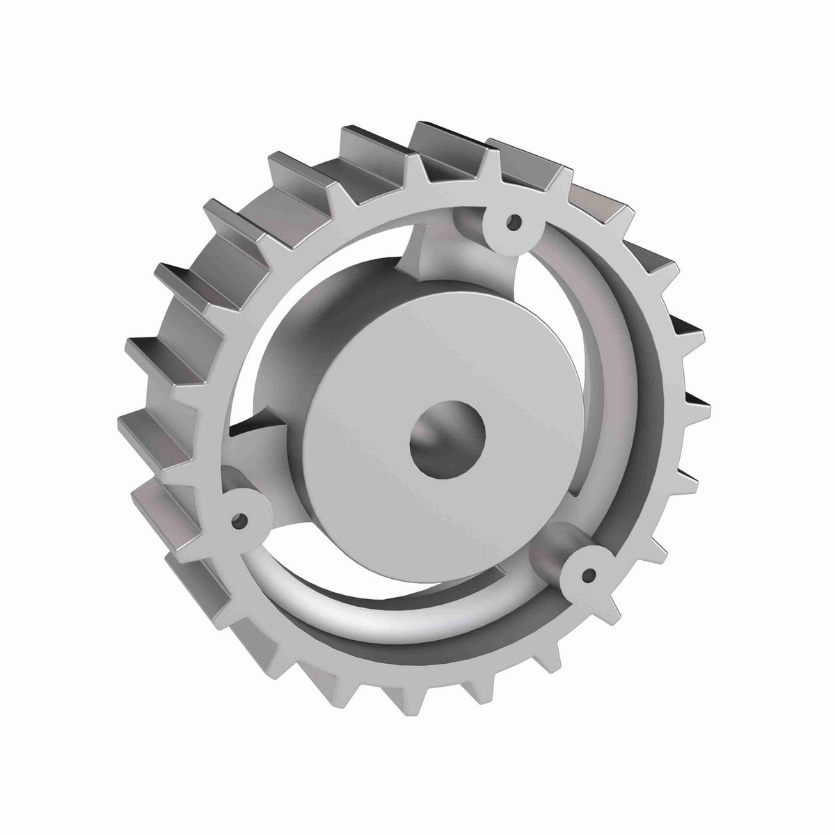 Rexnord 815 Series Solid One Piece Cast Iron Sprocket with 22 Teeth and a 3/4in Round Rough Stock Bore (RSB) - 401-153-5