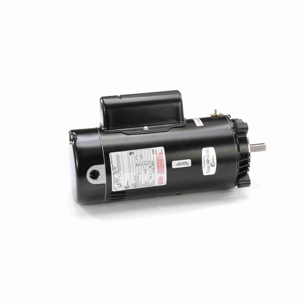 Century Pool Pump Motor, 2 HP, 1 Ph, 60 Hz, 230 V, 3600 RPM, 56C Frame, ODP - SK1202