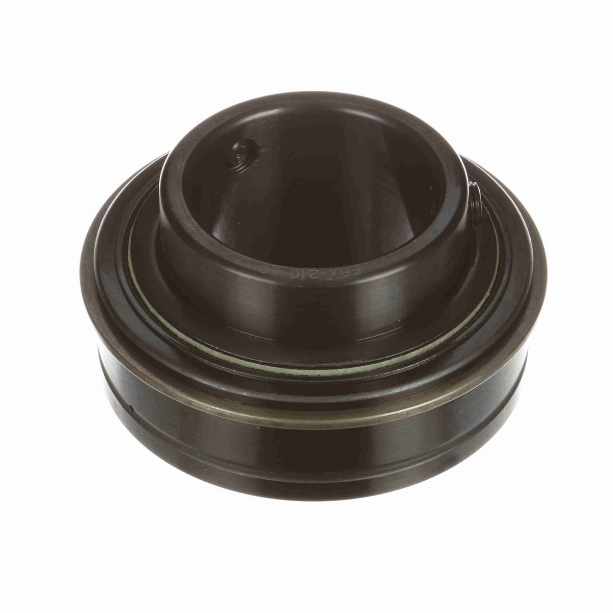 Sealmaster Mounted Insert Only Ball Bearing - 52100 Bearing Steel, Black Oxided - Setscrew Lock - Low Drag - ERX-210 LO