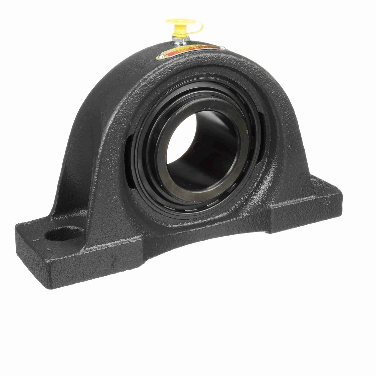 Sealmaster Mounted Cast Iron Two Bolt Pillow Block Ball Bearing - 52100 Bearing Steel, Black Oxided - Setscrew Lock - NP-32C