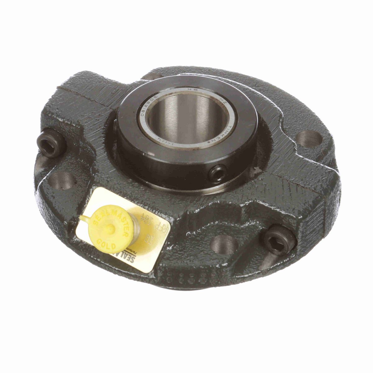 Sealmaster Mounted Cast Iron Piloted Flange Tapered Roller - 52100 Bearing Steel - Double Collar Mount Lock - RFP 104