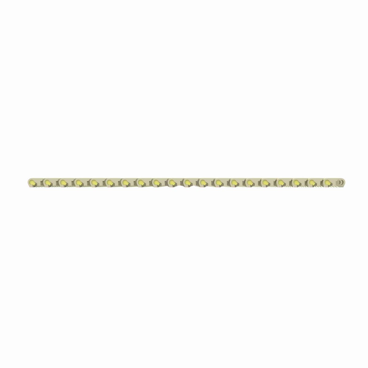 Rexnord 1505 Straight Running Solid Top, Material: Beige High Temperature, Width: 9in, Pitch: 15mm - HT1505-9