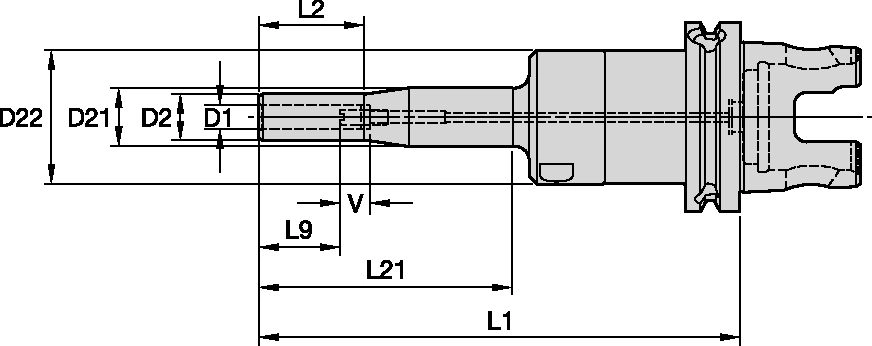 Slim Line, XS - KM-XMZ Kennametal Hydraulic Chuck - Slim Line, XS - KM-XMZ [3055511]