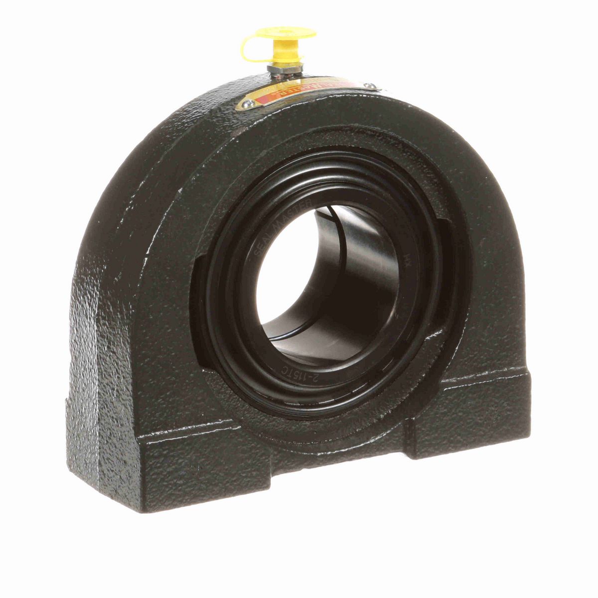 Sealmaster Mounted Cast Iron Tapped Base Pillow Block Ball Bearing - 52100 Bearing Steel, Black Oxided - Concentric Lock - TB-31TC