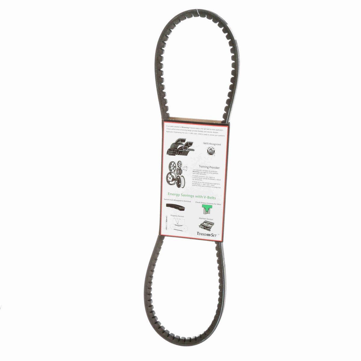 Browning EPDM Notched Belt 98% Efficient - AX37