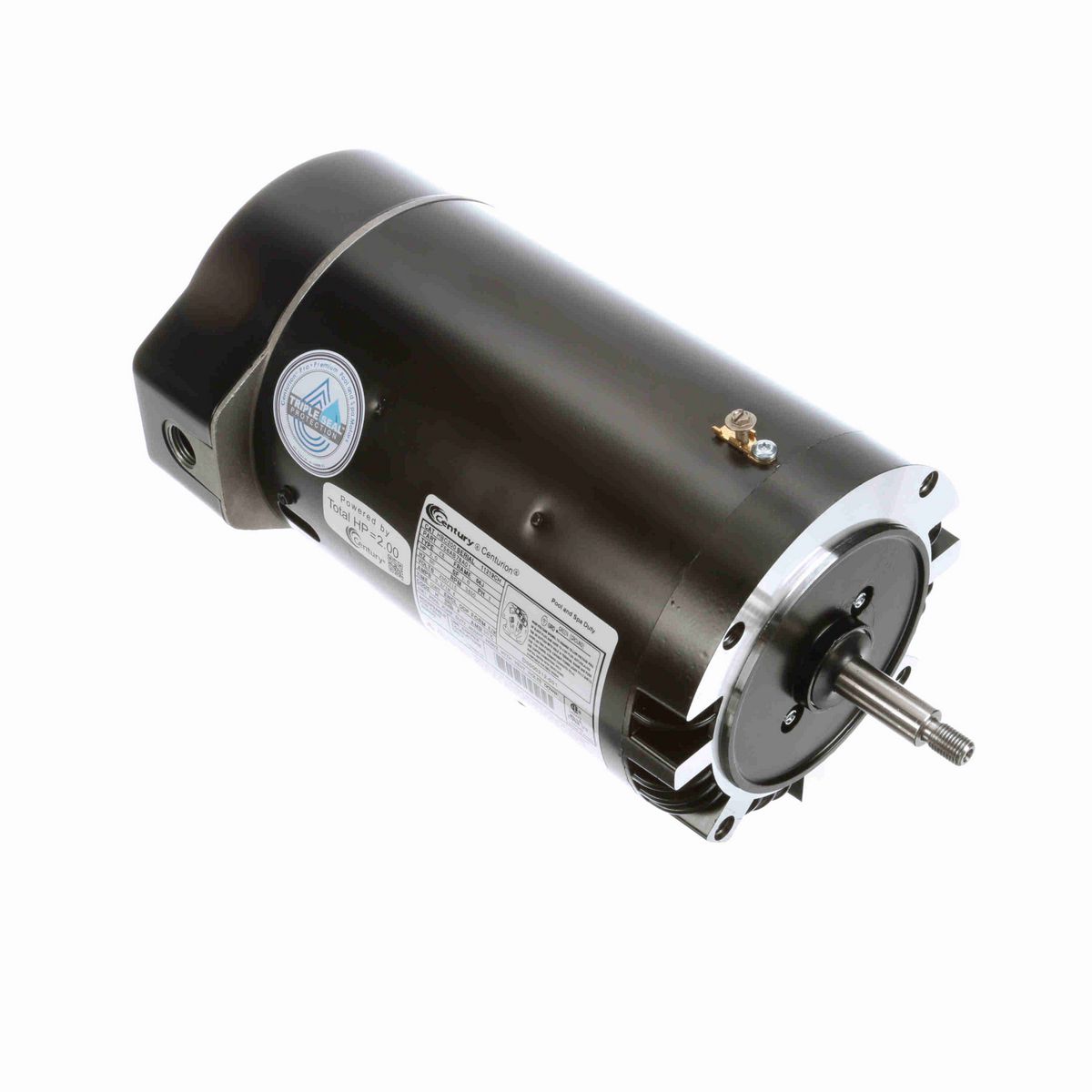 Century Pool Pump Motor, 2.0 HP, 1 Ph, 60 Hz, 230/115 V, 3600 RPM, P56J Frame, ODP - HBC200