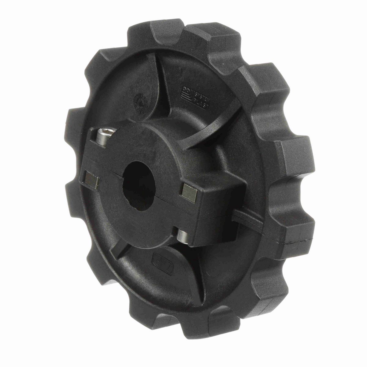 System Plast 882 Series Split Molded Sprocket with 12 Teeth and a 1-1/4in Round Idler Bore - 882-12R1.25-RS