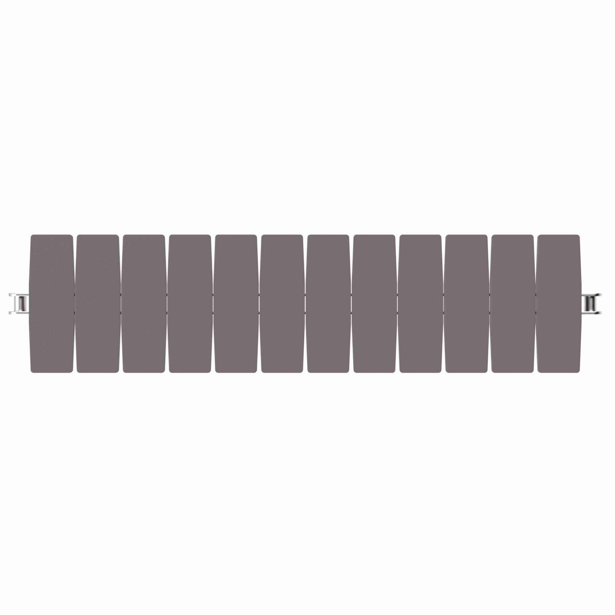 Rexnord 1873TAB Side-flexing Solid Top, Material: Brown High Performance, Width: 4.5in, Pitch: 1.5in - 81414072