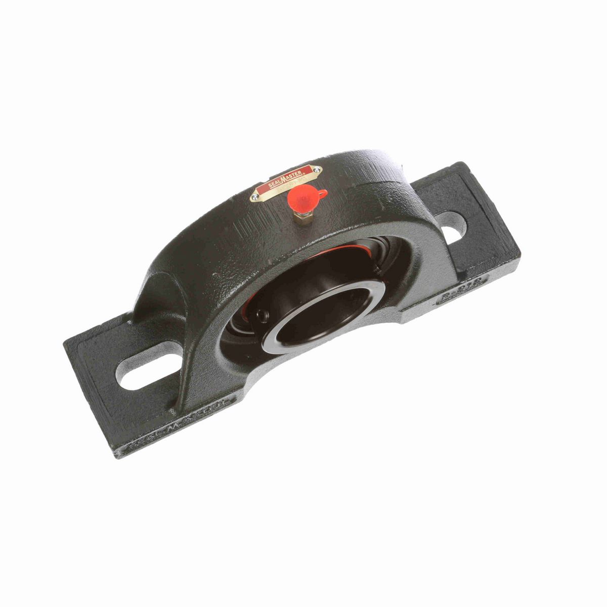 Sealmaster Mounted Cast Iron Two Bolt Pillow Block Ball Bearing - 52100 Bearing Steel, Black Oxided - Lock - S-3080-M43