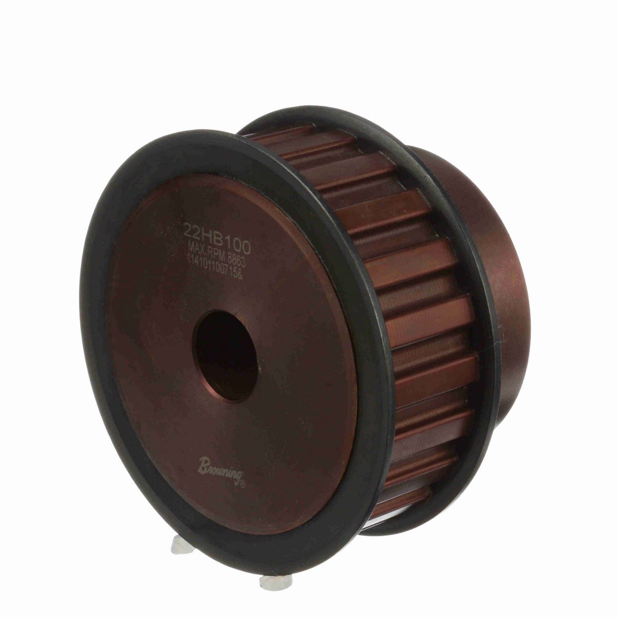 Browning Steel Rough Bore Gearbelt Pulley - 22HB100