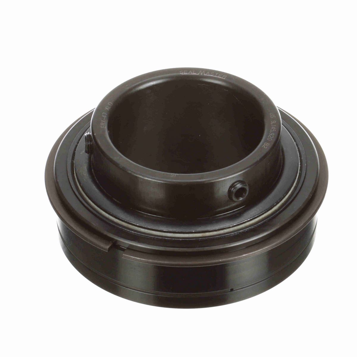 Sealmaster Mounted Insert Only Ball Bearing - 52100 Bearing Steel, Black Oxided - Setscrew Lock - Extra Low Drag - ERX-47 XLO