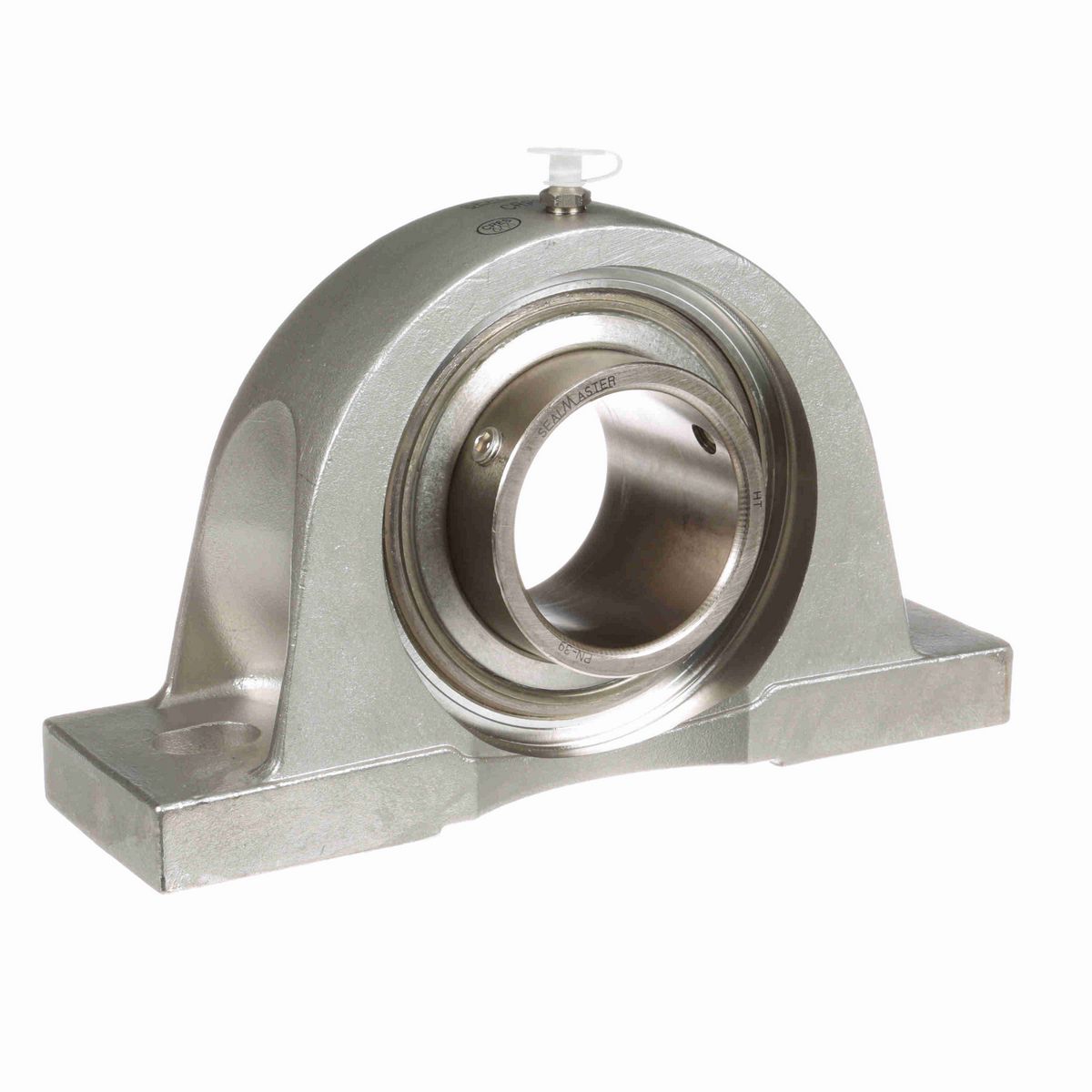Sealmaster Mounted Stainless Steel Two Bolt Pillow Block Ball Bearing - 52100 Bearing Steel, Phosphorus Nickel Coated - Setscrew Lock - Corrosion Resistant - CRPS-PN39