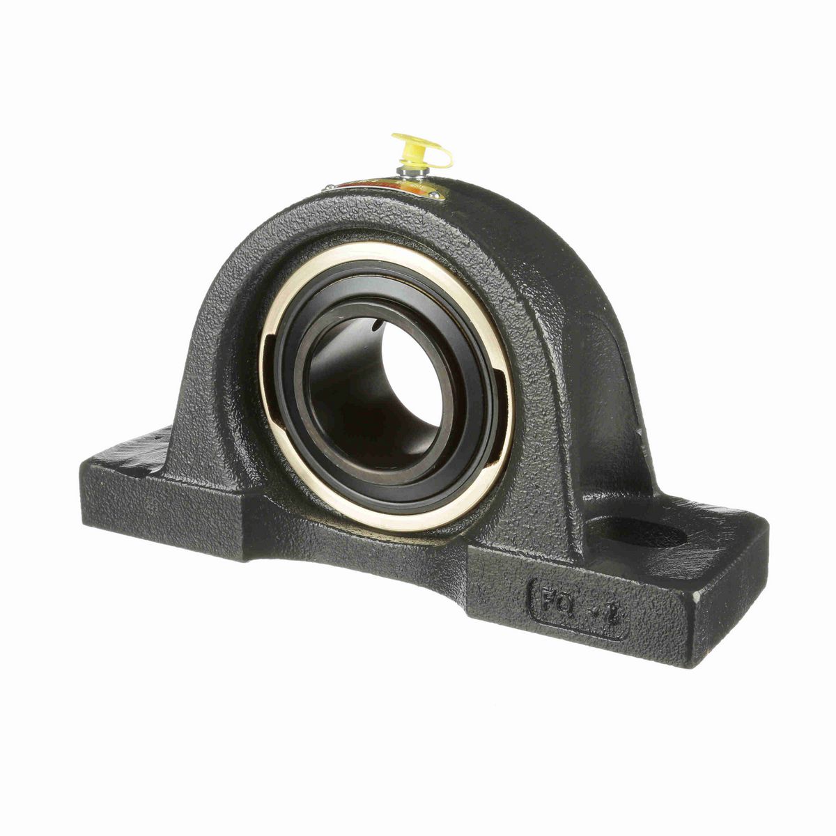 Sealmaster Mounted Cast Iron Two Bolt Pillow Block Ball Bearing - 52100 Bearing Steel, Black Oxided - Setscrew Lock - EMP-35