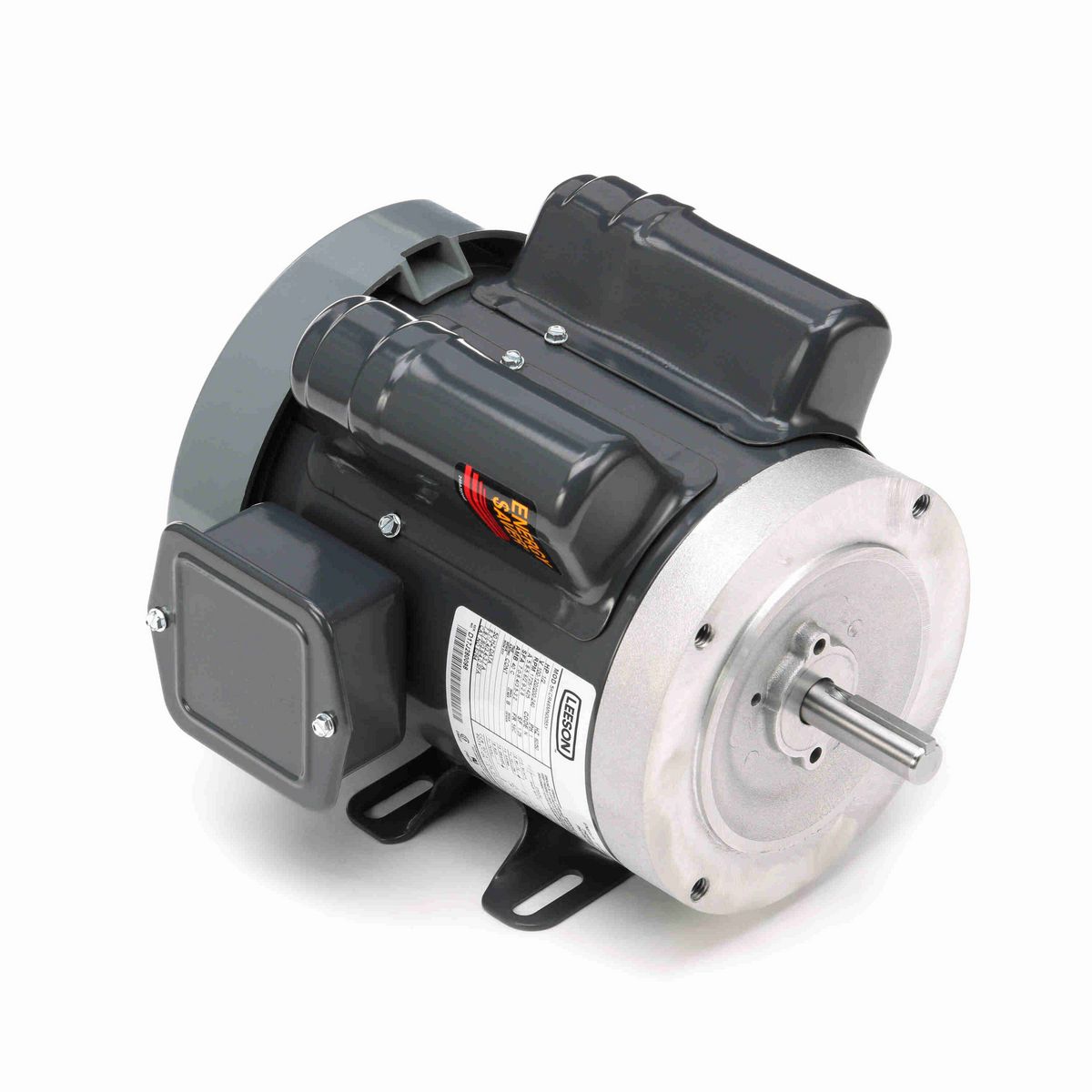 LEESON General Purpose Motor, 0.50 HP, 1 Ph, 60 Hz, 100-120/200-240 V, 1800 RPM, 56C Frame, TEFC - E264