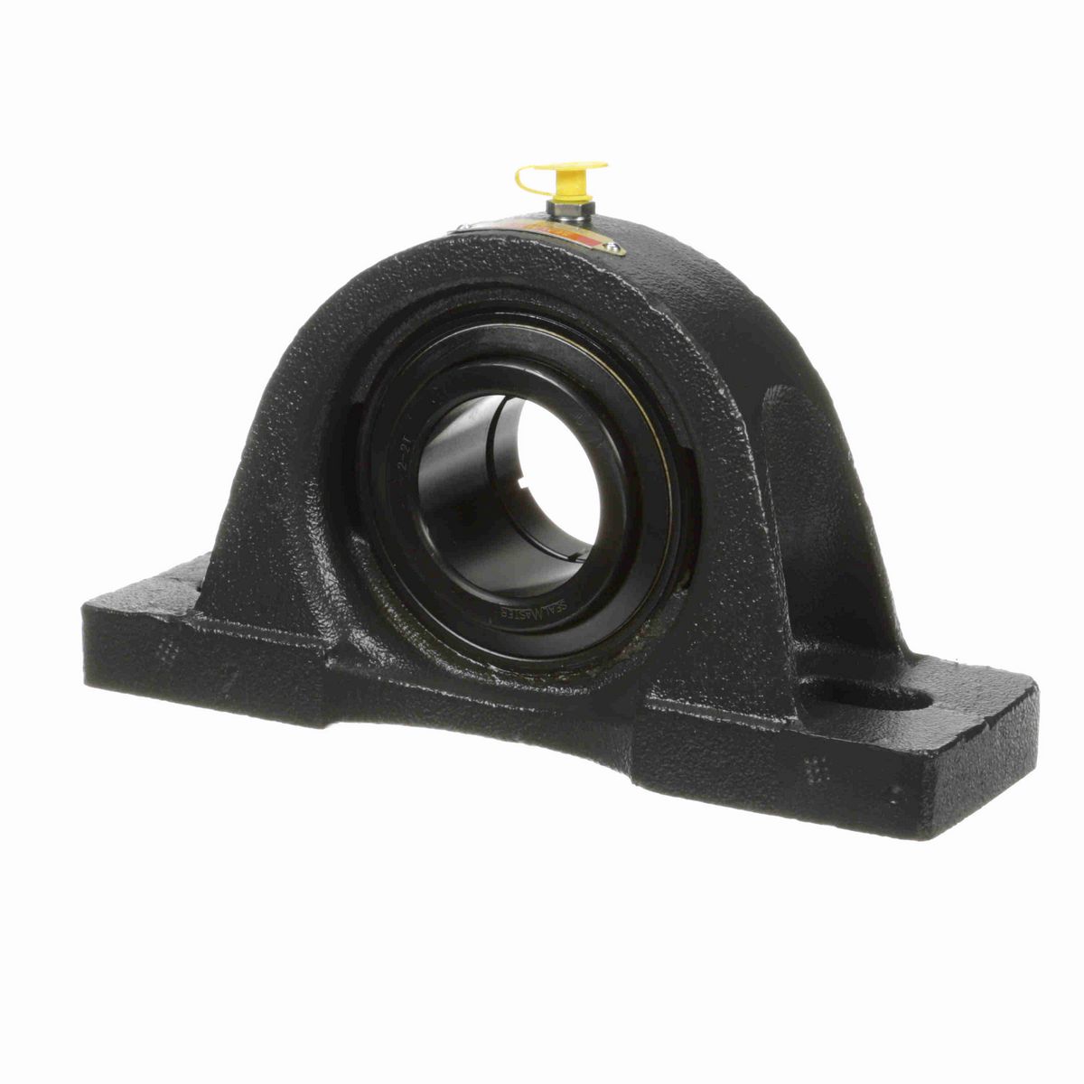 Sealmaster Mounted Cast Iron Two Bolt Pillow Block Ball Bearing - 52100 Bearing Steel, Black Oxided - Concentric Lock - MP-32T
