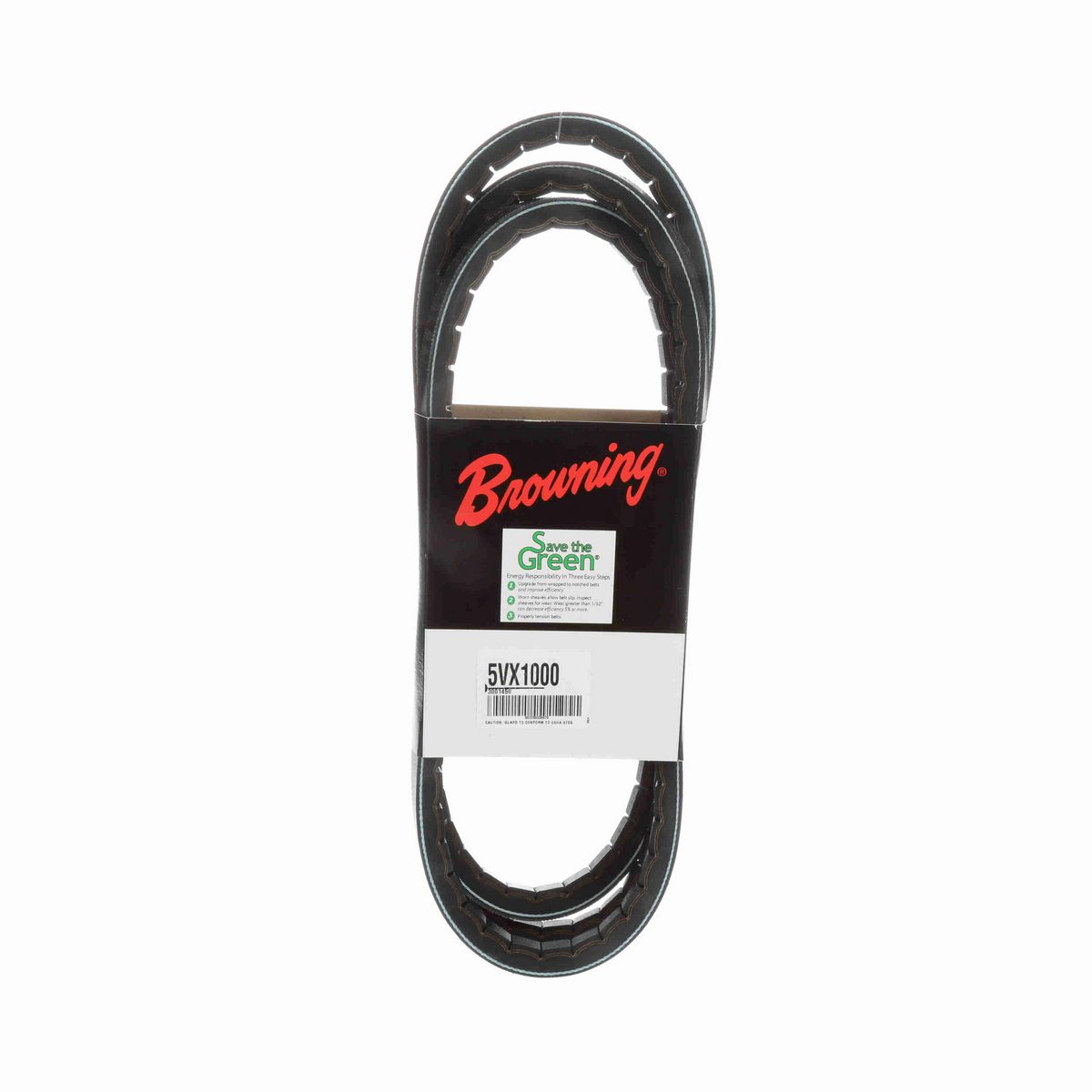 Browning EPDM Notched Belt 98% Efficient - 5VX1000