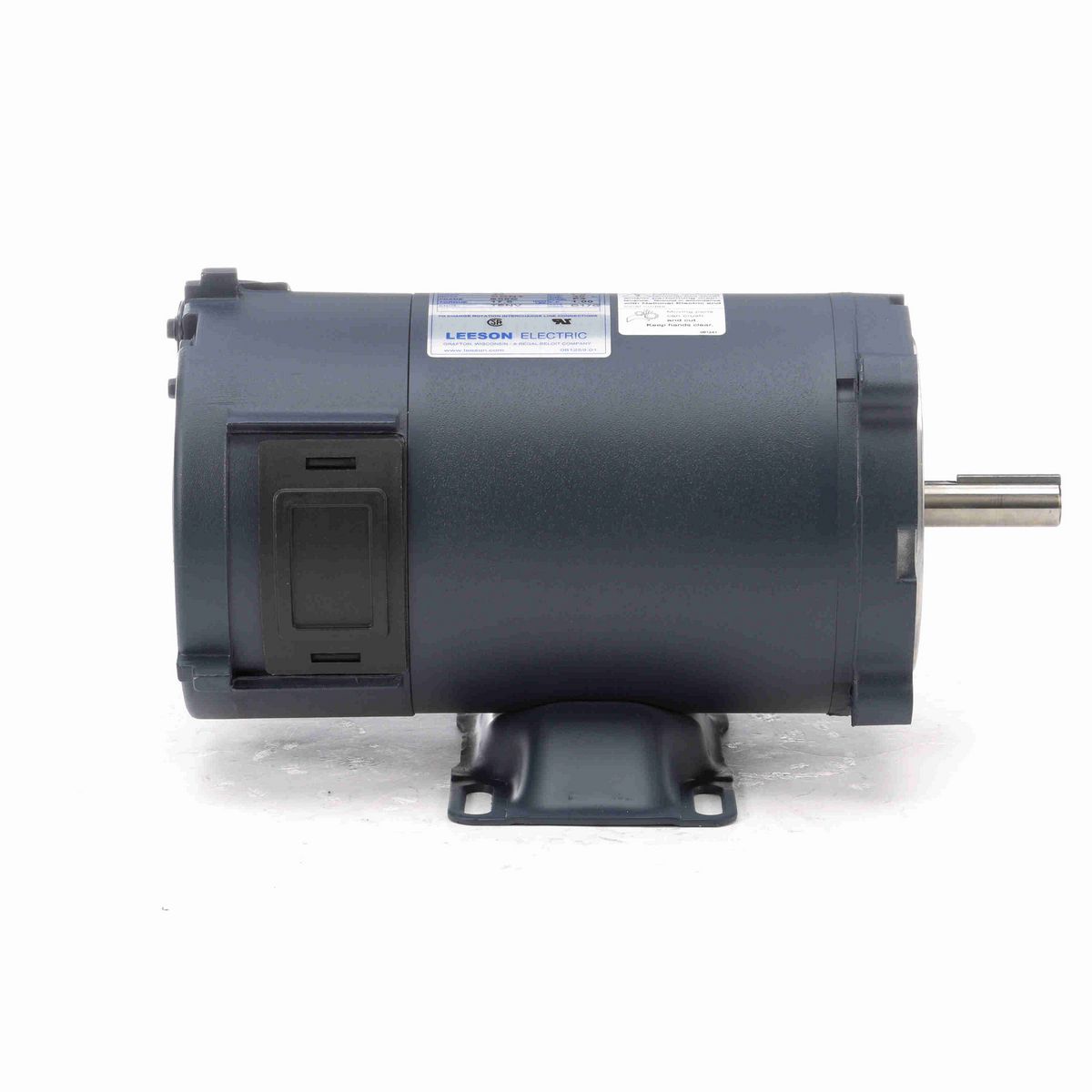 LEESON Low Voltage Motor, 0.50 HP, 24 V, 1800 RPM, S56C Frame, TENV - 108051.00